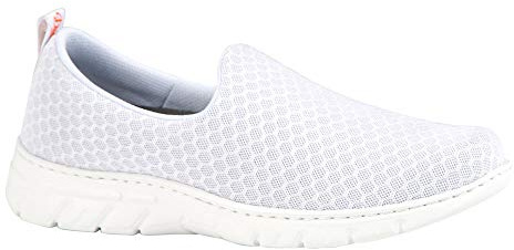 DIAN Valencia-Plus Blanco Talla 38, Zapatilla de Trabajo para sanidad y hostelería Unisex certificada CE EN ISO 20347 Marca