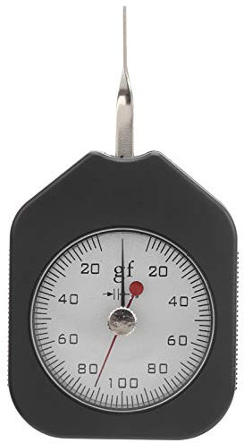 Topyond Zifferblatt-Spannungsmesser,SEG-100-2 Zifferblatt-Spannungsmesser,Messgerät,Taschen-Gramm-Kraftmesser,Doppelzeiger,100 G