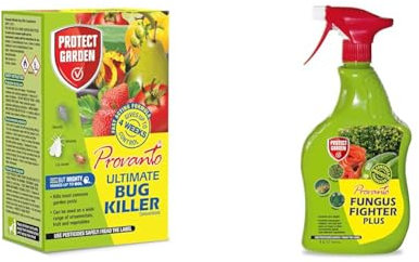 Provanto Ultimate Bug Killer Concentrate - Fast Acting Insecticide, Protects For 4 Weeks & Fungus Fighter Plus - Eradicates, Controls & Protects for Up To 3 Weeks - Garden Care