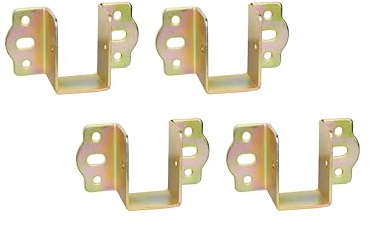 LIKERAINY Conectores para Cama Soporte de Viga Madera Anchura 30 mm Suspensión de Conexión Ganchos para Marco de Cama Metal Soportes para Rieles de Cama 4 piezas