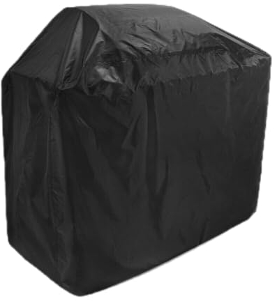 Sunqiran Grillabdeckung Wetterfest Oxford 210D，Wasserdicht Schwarz Schutzhülle，Grillabdeckung Universal，Grill Abdeckung LKW Plane (150x100x125cm)