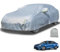 autozen Car Cover Waterproof, Outdoor Car Cover Breathable for Saloon Length 470 to 490 cm Protection Against Rain Sun Snow Dust for Full Garage, Silver