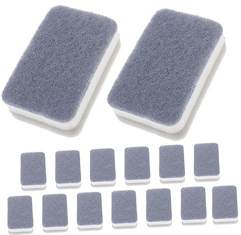 Parliky Estropajos Reutilizables Cocina 15 Piezas Esponjas para Fregar Triple Capa Material Esponja Rápida Absorción Limpieza Doméstica para Platos Ollas y Sartenes