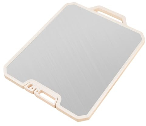 Chopping Boards for the Kitchen, Large Chopping Board Meat, Double-Sided Kitchen Tool with Handle, Juice Groove and Garlic Grating for Fruit, Bread