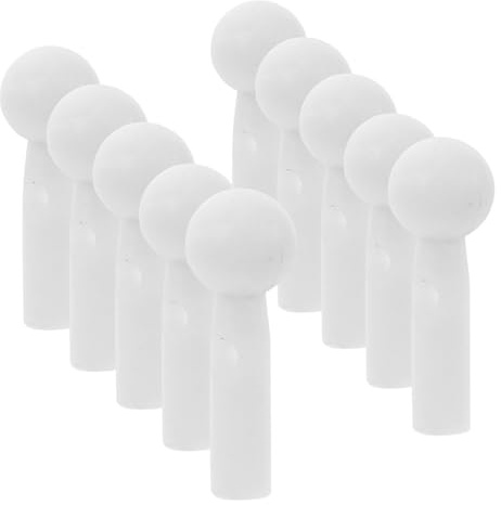 SUPVOX Perline di coda Ombrello pieghevole in plastica bianca latte 10 pezzi punte di riparazione solide per componenti ombrello, accessorio pratico per prolungare la durata di vita