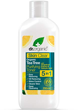 Dr. Organic Lotion Tonique Purifiante au l'Huile de Tea Tree Bio Skin Clear 200 ml