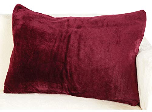 Bestlivings Kissenhülle Kuschel Celina, in der Größe 40 x 60cm - Aubergine - Kissenbezug mit Reißverschluss