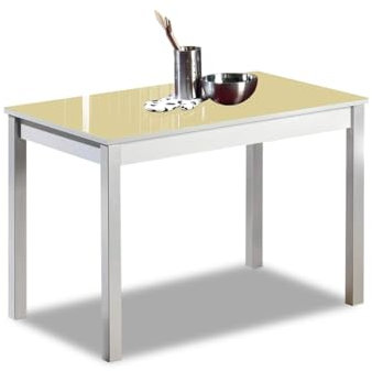 ASTIMESA Mesa de Cocina Fija Beige 100x60 cms