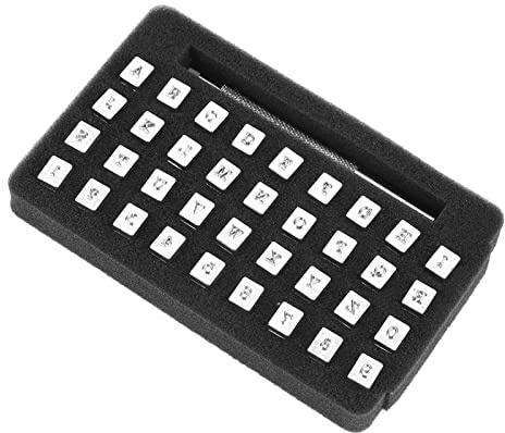 Al Letter Punch,Lettres A Frapper Cuir,Juego De Sellos De Letras Y Números,Sellos De Letras Para Arcilla 36 Piezas Número De Letras De Acero Estampador De Cuero Herramienta De (3 mm)