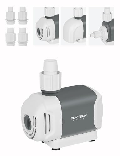 Boxtech 396 GPH Fountain Pump - 25W Submersible Water Pump, 6.56ft High Lift Pond Waterfall Pump, Aquarium Water Pump with 3 Nozzles for Fish Tank, Outdoor Pond, Koi Ponds, Fountain, Hydroponics