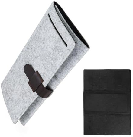 HJIAMA Schmucktasche für Reisen Faltbar Schmuckrolle, Schmuck Reiseetui Filz Schmucktasche, Jewelry Organizer, Schmuckaufbewahrung Reise zur Aufbewahrung Ringen, Halsketten, Armbändern