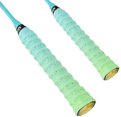 Senston 2pcs Racket Grips Tape Overgrip for Tennis/Badminton/Squash Racket handle grips,Keel-Green