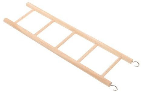 VICASKY Scala in Legno per Pappagalli Piccoli e di Taglia Media Giocattolo Arrampicata per Uccelli con Design Semplice e Facile Installazione Stimola Esercizio e Sviluppo Muscolare
