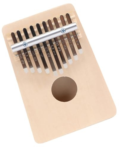 NIYANGLE Kalimba Piano de Pulgar Portátil 10 Tonos de Madera Pequeño Instrumento Musical para Principiantes y Viajes, Piano de Dedo Compacto y Ligero para Tocar Fácilmente