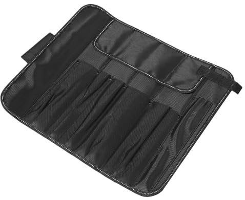 Toyvian Borsa Porta Coltelli da Cucina Oxford Nero Scomparti Multipli, Leggera e Versatile per Organizzare Utensili da Cucina in Maniera Pratica