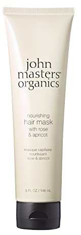 JMO Hair Mask - 140 millilitres - Hair Masks for Dry Damaged Hair - Dry Scalp Deep Conditioning Hair Treatment with Rose & Apricot for Normal Hair Types