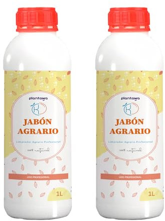 PLANTAWA Sapone Molle di Potassio 2x1L | Materia Prima di origine Naturale | Soluzione multiuso per Interno ed Esterno | Massima Concentrazione ed Efficacia | Facilmente Solubile | Applicazione facile