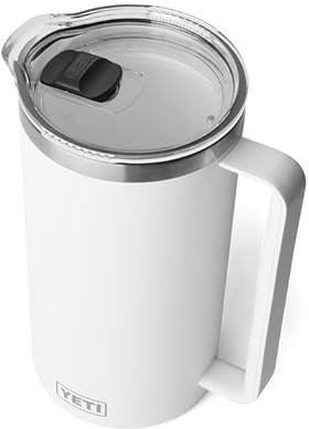 YETI Rambler Krug Mit Magslider Deckel Mit Drehverschluss, White, 64 oz (2 L)