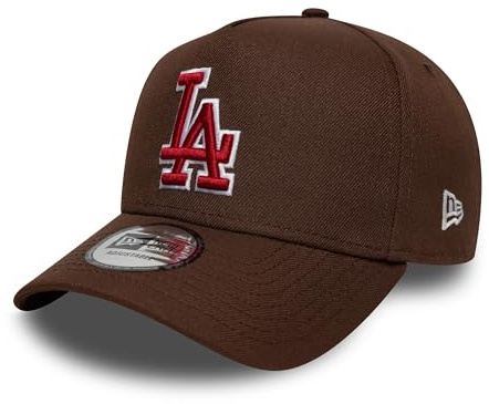 New Era MLB 9FORTY E-Frame Cap Outline Los Angeles Dodgers Brown