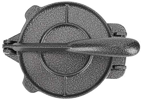 Cast Iron Tortilla Press, Flour Tortilla Non Stick Surface Dough Press Pataconera Seasoned with Flaxeed Oil