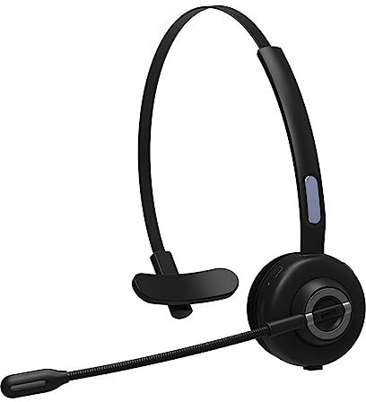 Casque de Centre D'appels, Microphone Antibruit Flexible à 300 °, Casque Bluetooth avec Portée sans Fil de 10 M, avec Base de Charge Magnétique Adaptée à La Salle de Classe de Bureau