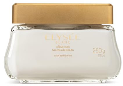 O Boticário Elysée Blanc Crema Hidratante Corporal Perfumada, Loción Corporal, Fragancia Amaderada con Jazmín Prolongada y 48 Horas de Hidratación, 250g