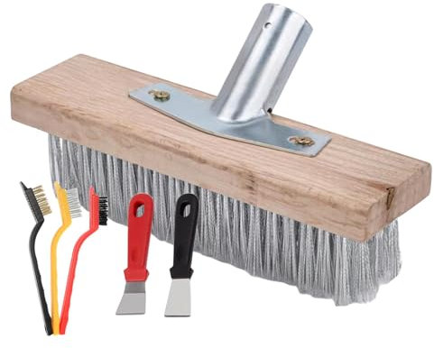 Drahtbesen, Steife Metallborsten, Drahtbesen Zur Moosentfernung, Garten Besen 20/30/50 cm, Stahlbesen, Drahtbesenbürste, Stahldrahtbesen, Drahtbürste Mit Langem Stiel