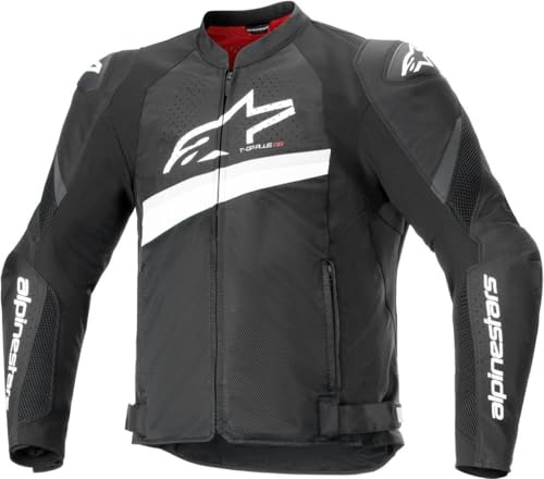 Alpinestars T-GP Plus R V4 Airflow Jacke, Schwarz/Weiß, XL