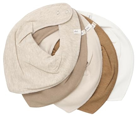 Pippi Babywear Halstücher - Baby Dreieckstücher/Lätzchen 5er Pack (Sandy Day)