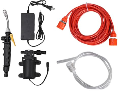 Kit De Bomba De Lavado Portátil Para Limpiador De Alta Presión Con Manguera De Salida De Agua De 6 M Limpiador Kit De Lavado De Coche Pulverizador Para Auto Animal Doméstico Ventana Riego Y Camping