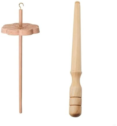 MOHUIED Fuso a Mano in Legno Fuso for Filato a Forma Inferiore a Goccia Facile da Usare Accessori for Cucire Pratico Strumento in Legno