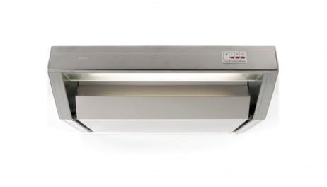 Novy 936 eingebaut 350 m³/h Edelstahl Dunstabzugshaube