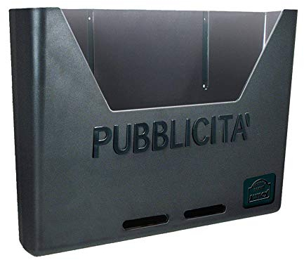 Alubox 47231 casete de carrusel de publicidad en policarbonato, Color de hierro fundido (Ghisa)