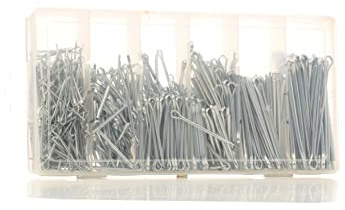 YATO assorted split cotter pins 555 pcs, sizes 1.5-4mm storage box (YT-06873)
