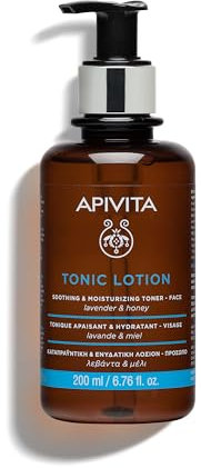 Apivita Tónico Facial Calmante e Hidratante - Tónico facial, segundo paso para la limpieza facial - Tónico natural con miel y lavanda - Prepara, hidrata, calma y tonifica la piel - Sin alcohol