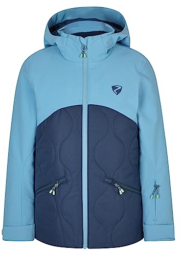 Ziener Mädchen AYLA Ski-Jacke, Winterjacke | wasserdicht, winddicht, warm, hale navy stru, 116