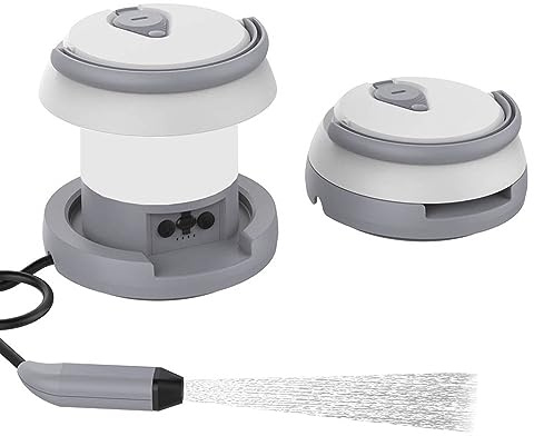 Zooma Bidet portatile, bidet elettrico, 1 l, da viaggio, bidet, doccetta per WC, attività all'aperto, campeggio, bottiglia spray a mano, perineale, per donne, uomini, bambini