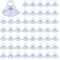 Ventouse de 45mm Mini Ventouse 50 Pièces Carrosserie Ventouse en Plastique PVC Sans Crochets Ventouse Transparente en Caoutchouc Ventouse Forte Adhérence pour Voiture Camping Ventouse Pare Soleil