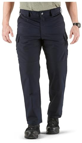 5.11 Tactical Pants for Men, Stryke Pant, Professional Cargo Pockets, Regular Fit for Work, Military & Law Enforcement, Dark Navy, 36W x 34L, Style 74369ABR
