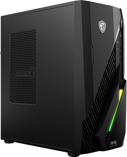 MSI MAG Infinite E1 14NVL5-104EU Gaming PC – Processore Intel Core i5 14400F, scheda video GeForce RTX 5060 8G, 16GB di RAM DDR5, 1TB SSD PCIe GEN4x4 w/o DRAM NVMe - Alimentatore 80+ Bronze, Wi-Fi 6E