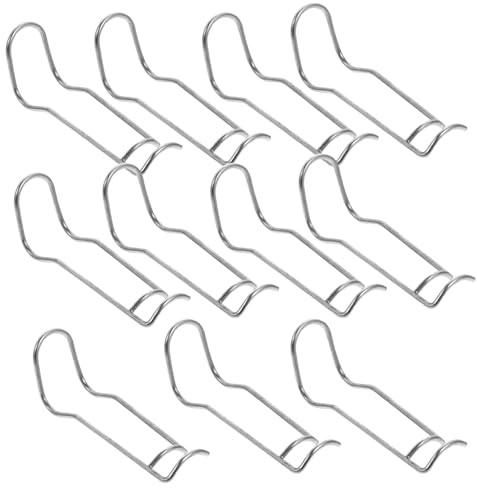 Angoily Abrazaderas de Resorte para Jaulas de Plantas 11 Piezas, Clips Metálicos para Fijación de Soporte de Tubo de 11 Mm, Uso en Invernadero y Jardín, Accesorios para Construcción