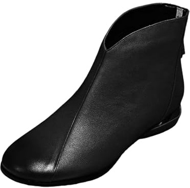Cocila Botas Cálidas Y Acolchadas Para Mujer, Otoño E Invierno De Tacón Mujer Deportivas Negra Cuña Altas Planas Barefoot Vestir Botines Planos Piel Cowboy Hombre Waterproof Rain Boots Camperos