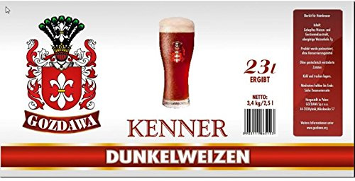 GOZDAWA Blé foncé - 3,4 kg - Kit de brassage pour bière jusqu'à 23 litres - Kit supérieur