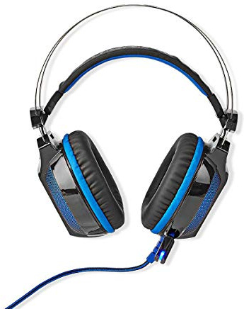 NEDIS Cuffie da gaming - Archetto - Surround - USB Type-A - Bendable & Retrattile Microfono - 2.10 m - Illuminazione Normale