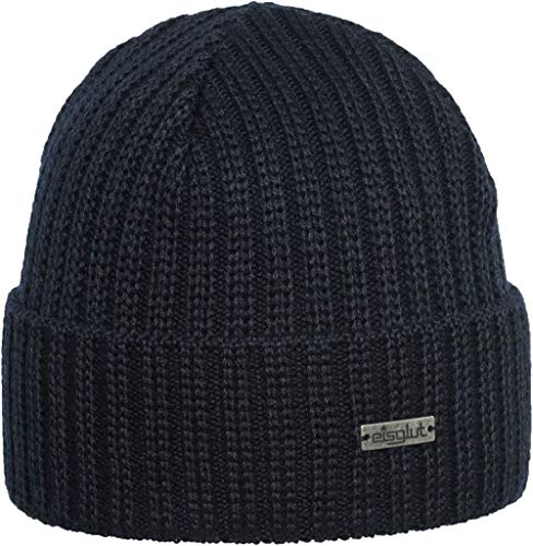 Eisglut Herren Jocheng Merino XL Strickmütze, Marine, XL EU