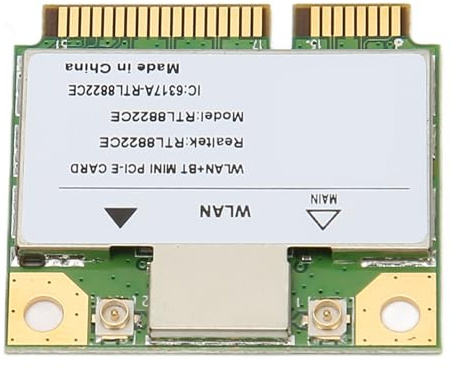 RTL8822CE Mini PCIe WiFi Card, 2.4GHZ 5GHZ 5G Adattatore di Rete Dual Band Scheda LAN Wireless per Laptop, Computer, ecc., Plug and Play