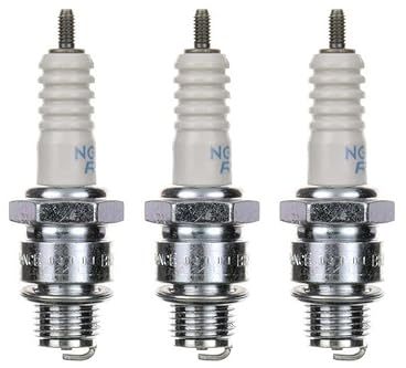 3x Zündkerze BR8HS – 3er Set passend für BWS, Aerox, Neos, Jog R, Slider, MBK Booster, Nitro, Mach G, Ovetto 50 ccm 2-Takt