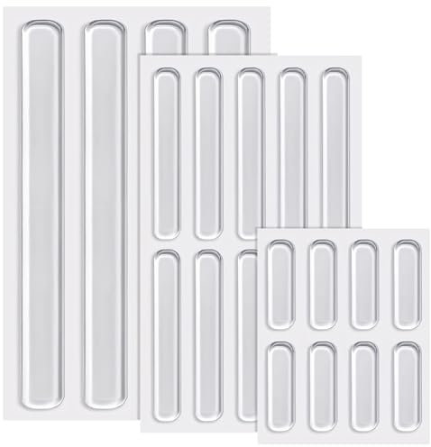 22 Stück Türschalldämpfer Silikonstreifen Möbelpolster Türstopper Türschutz Gummistopper Schranktürstopper Anschlagstopper Türaufkleber für Innentüren für Zuhause