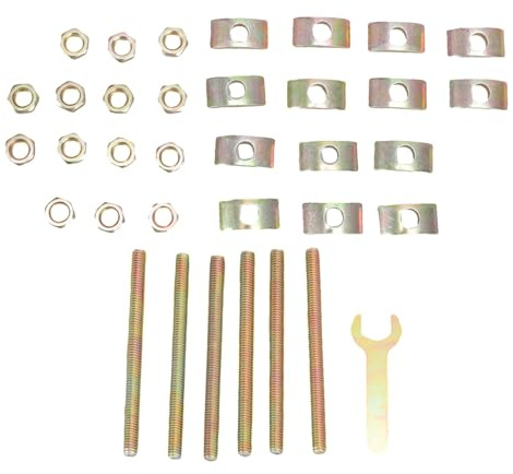 6/12 Pari Con Borchie A Filettatura Con Rondelle Da Dado Esagoni Per Gruppo Da Letto Del Tavolo Macellaio Per Macellai In Legno Utilizzare Un Giunto Mobili Connettori