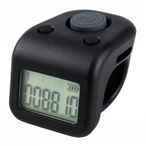 Ngbbby Compteur électronique de Doigts, Compteur de Tours Natation étanche, numérique Rechargeable avec 6 Ensembles données